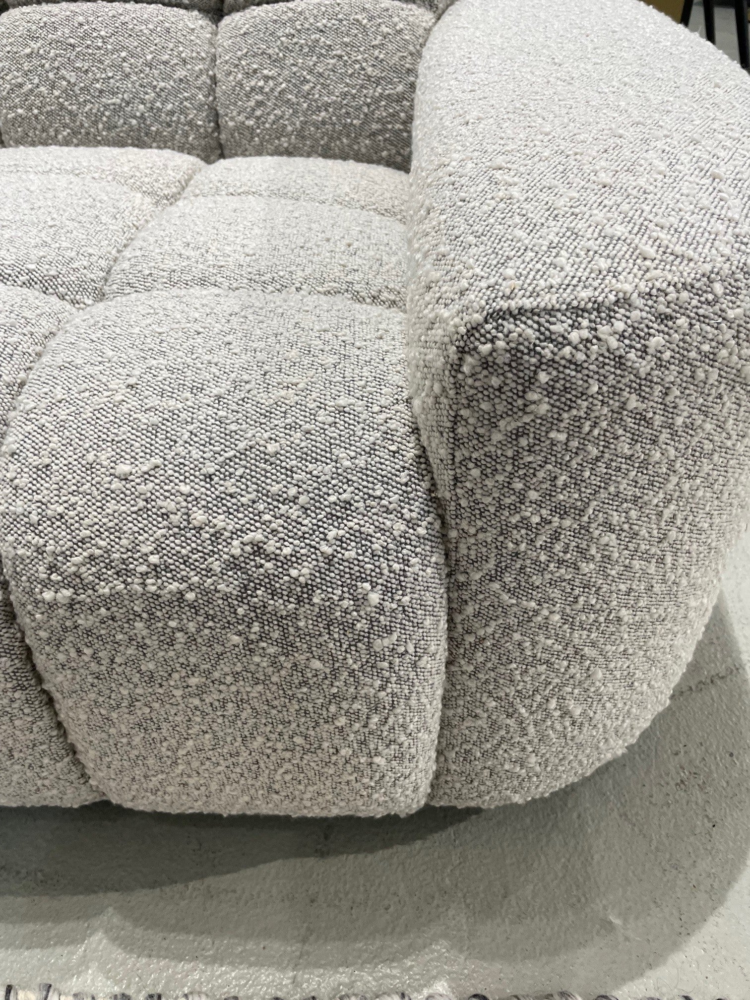 Adriano Corner Sofa Light Grey Boucle - Image 5