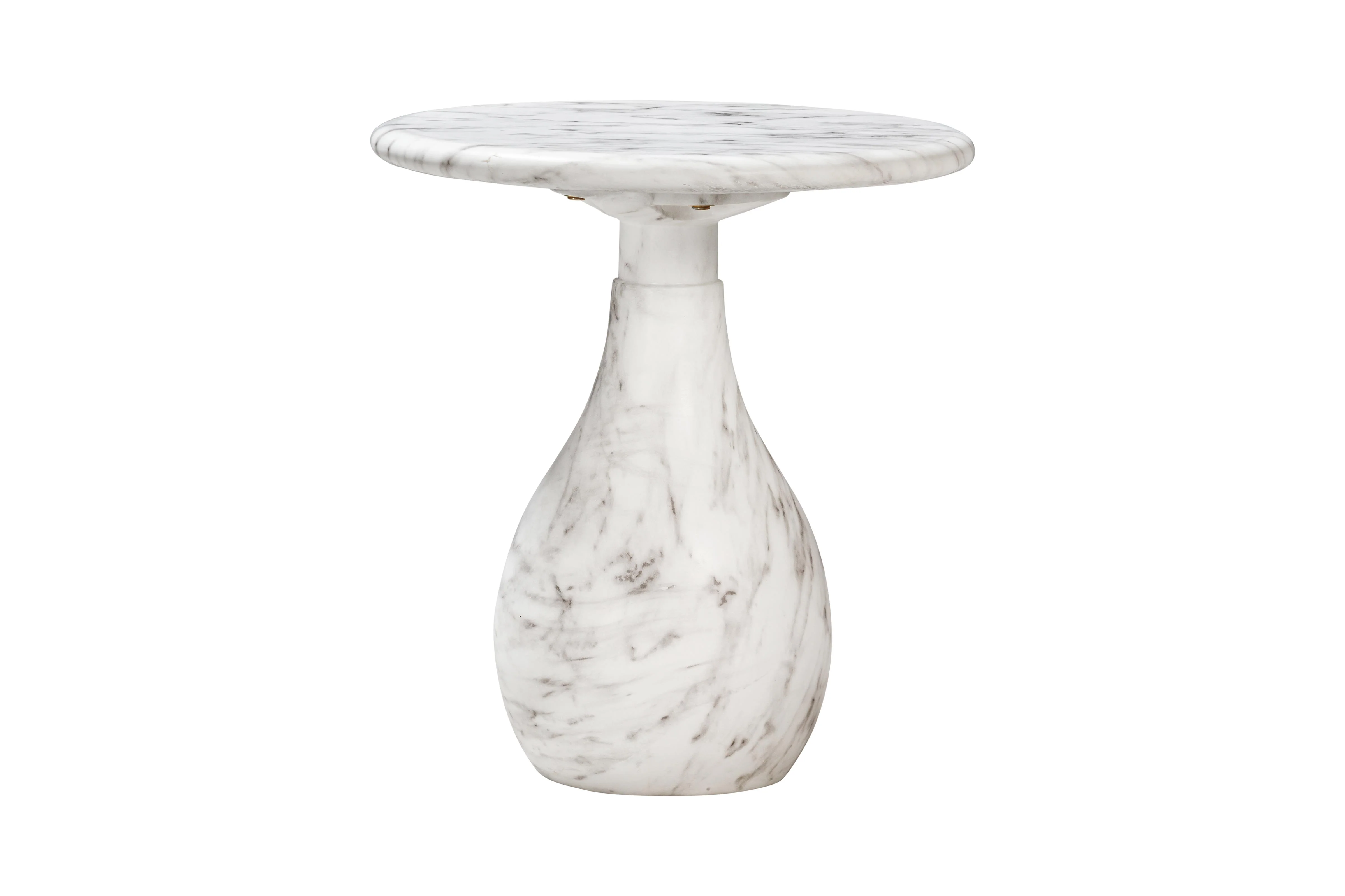 Aqua Side Table Marble Finish - Image 2