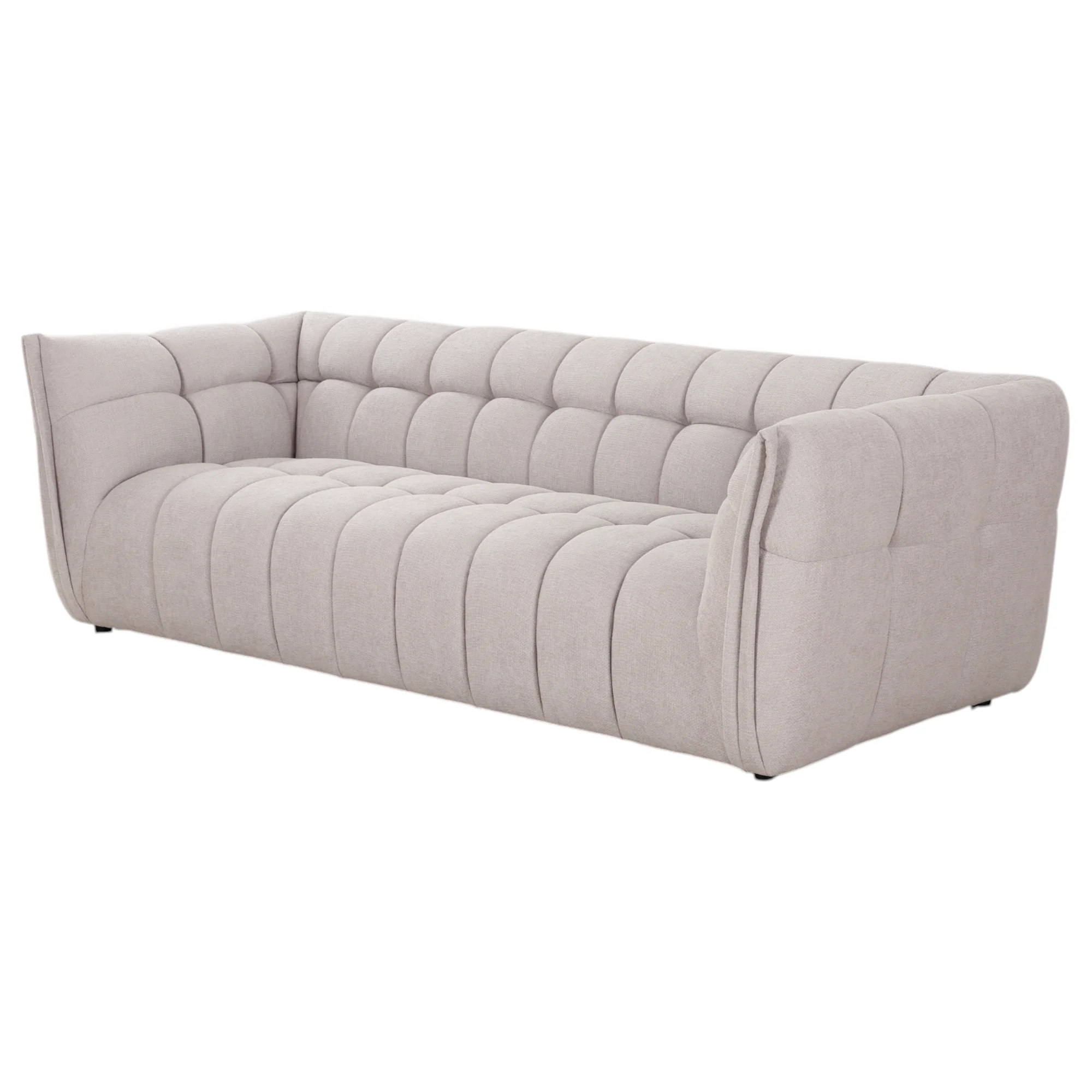Avoca 3 Seater Beige - Image 4