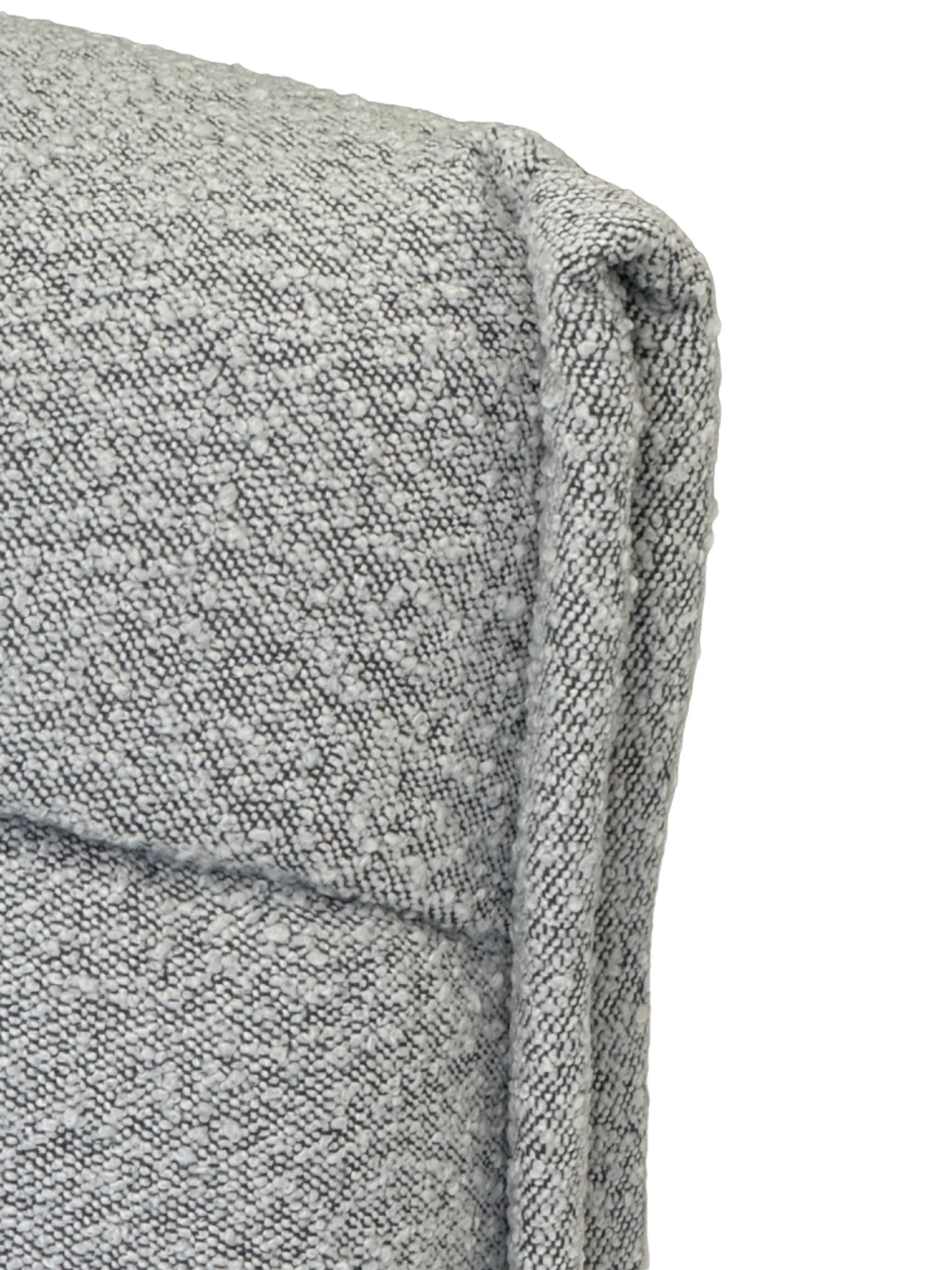 Avoca 3 Seater Light Grey Boucle - Image 4