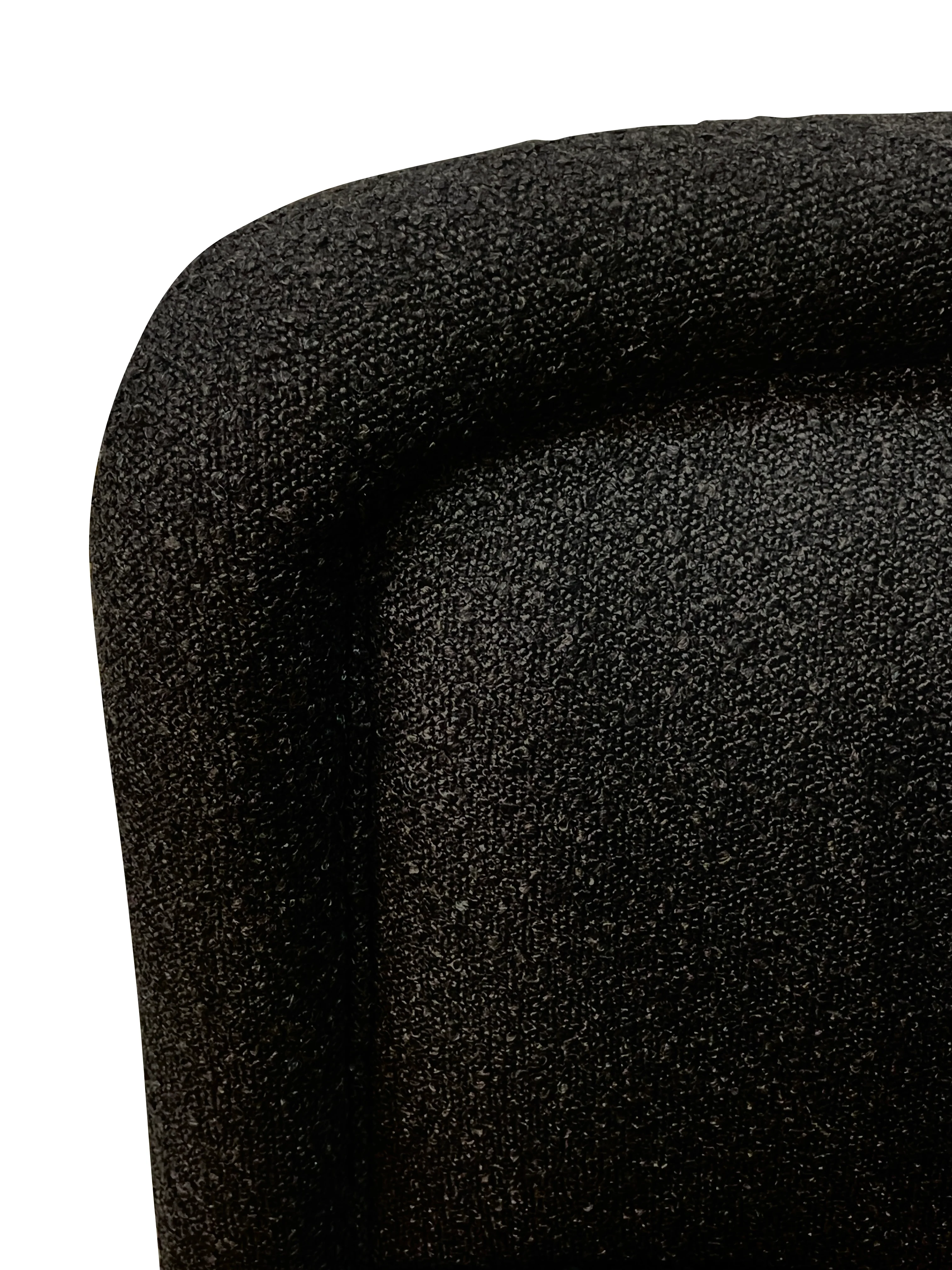 Bismarque Swivel Chair Boucle Black - Image 2