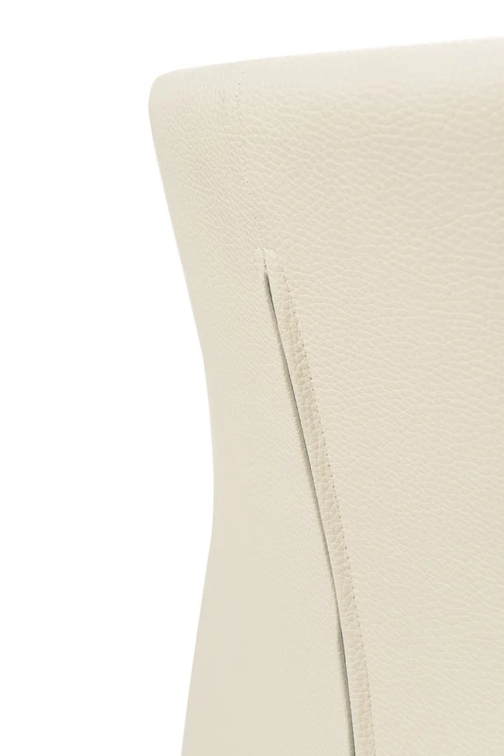Camilla Dining Chair Cream Leather Look - Image 7