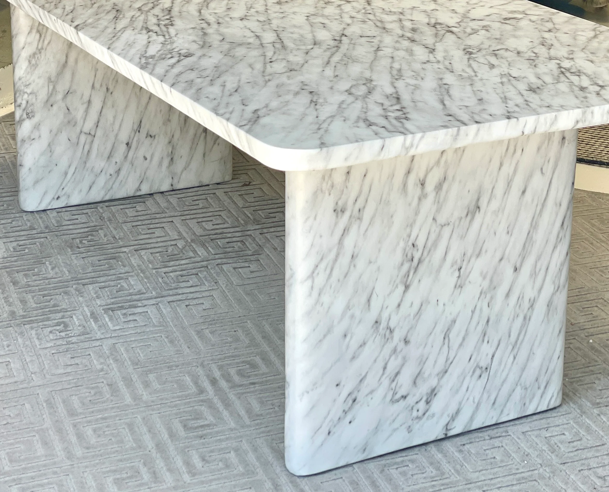 Cigale Dining Table Marble Finish - 2.25m - Image 8