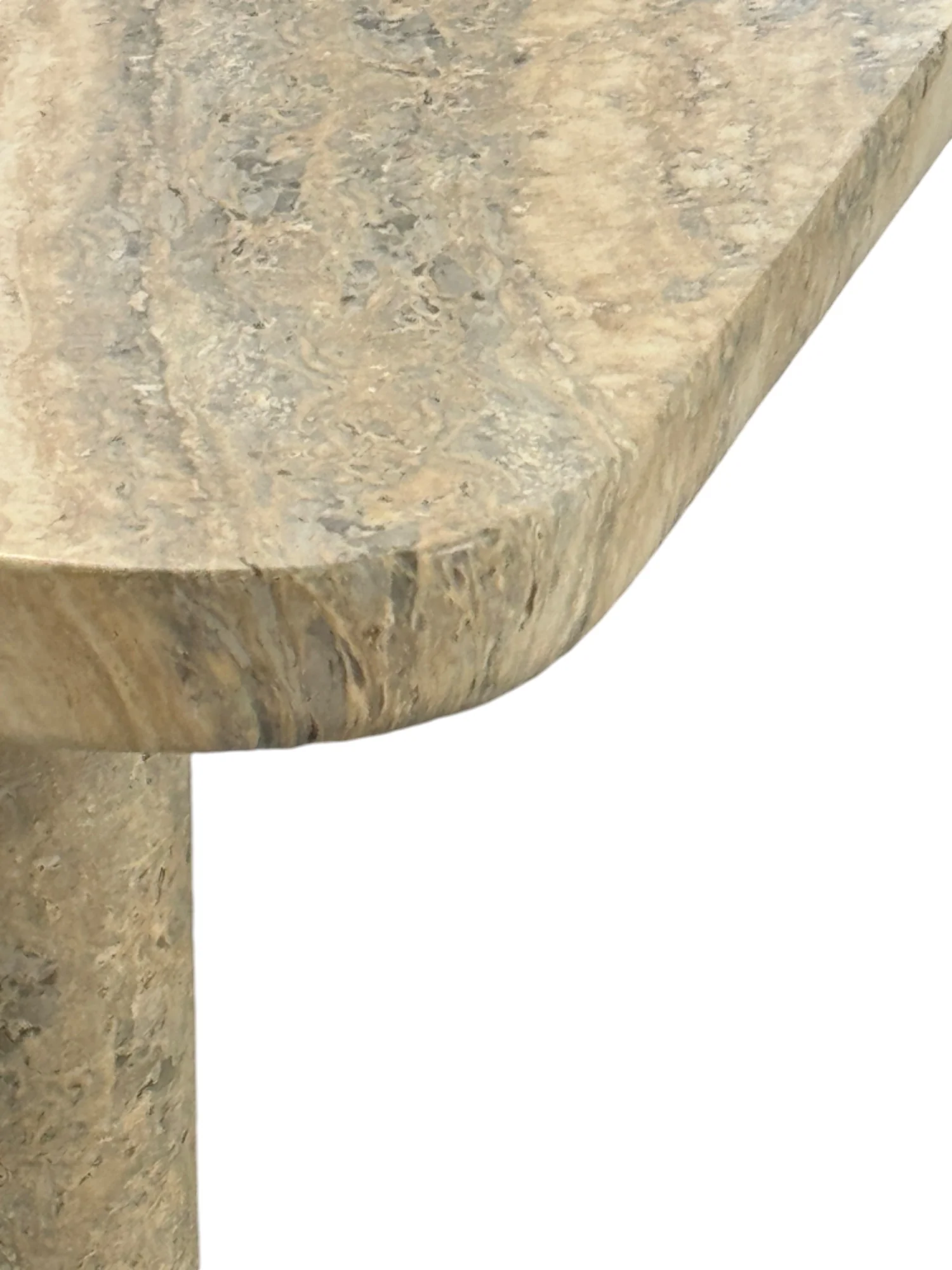 Cigale Dining Table Travertine Finish - 2.25m - Image 10