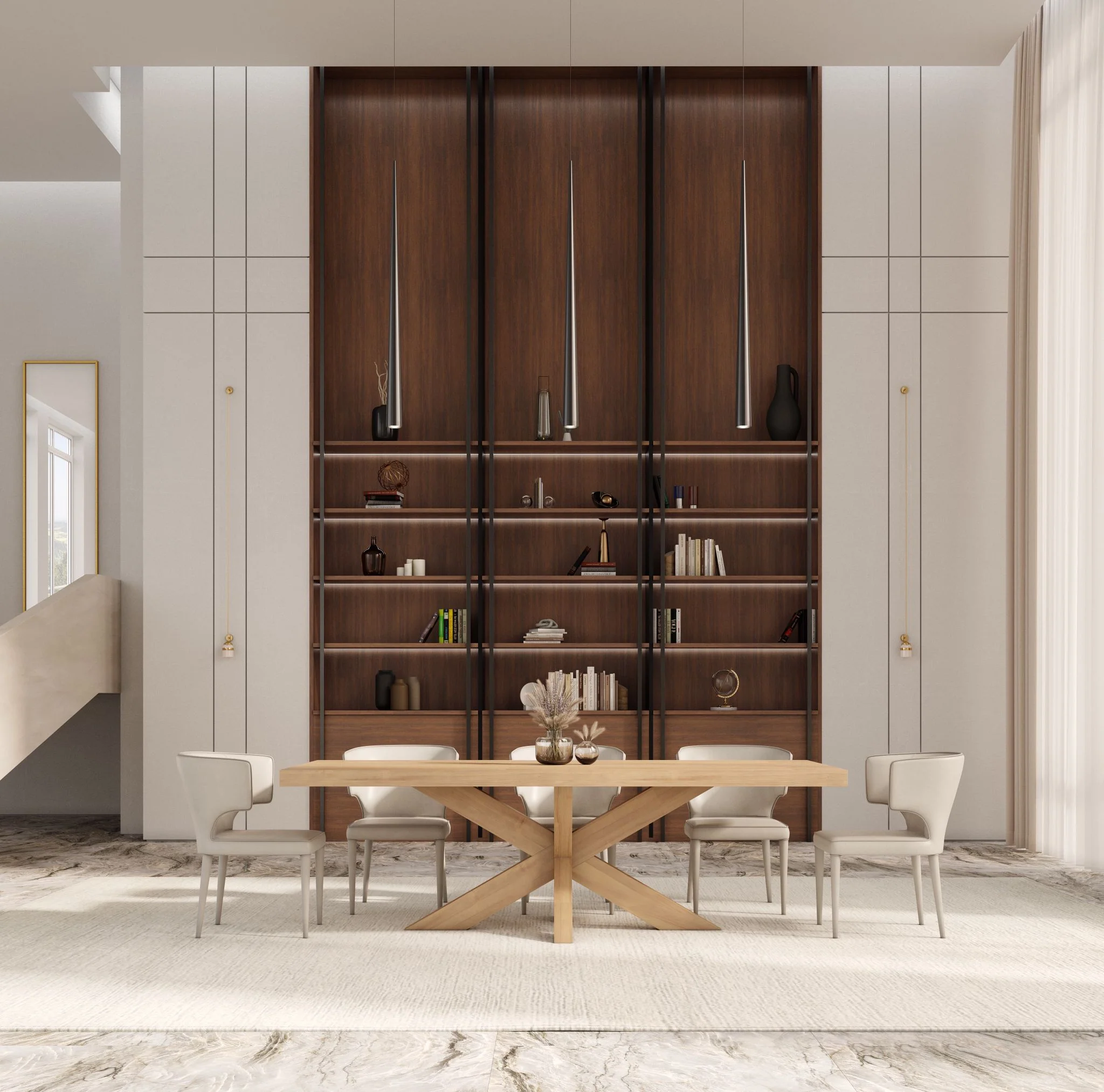 Cubano Rectangle Dining Table Oak - 2.4m - Image 2