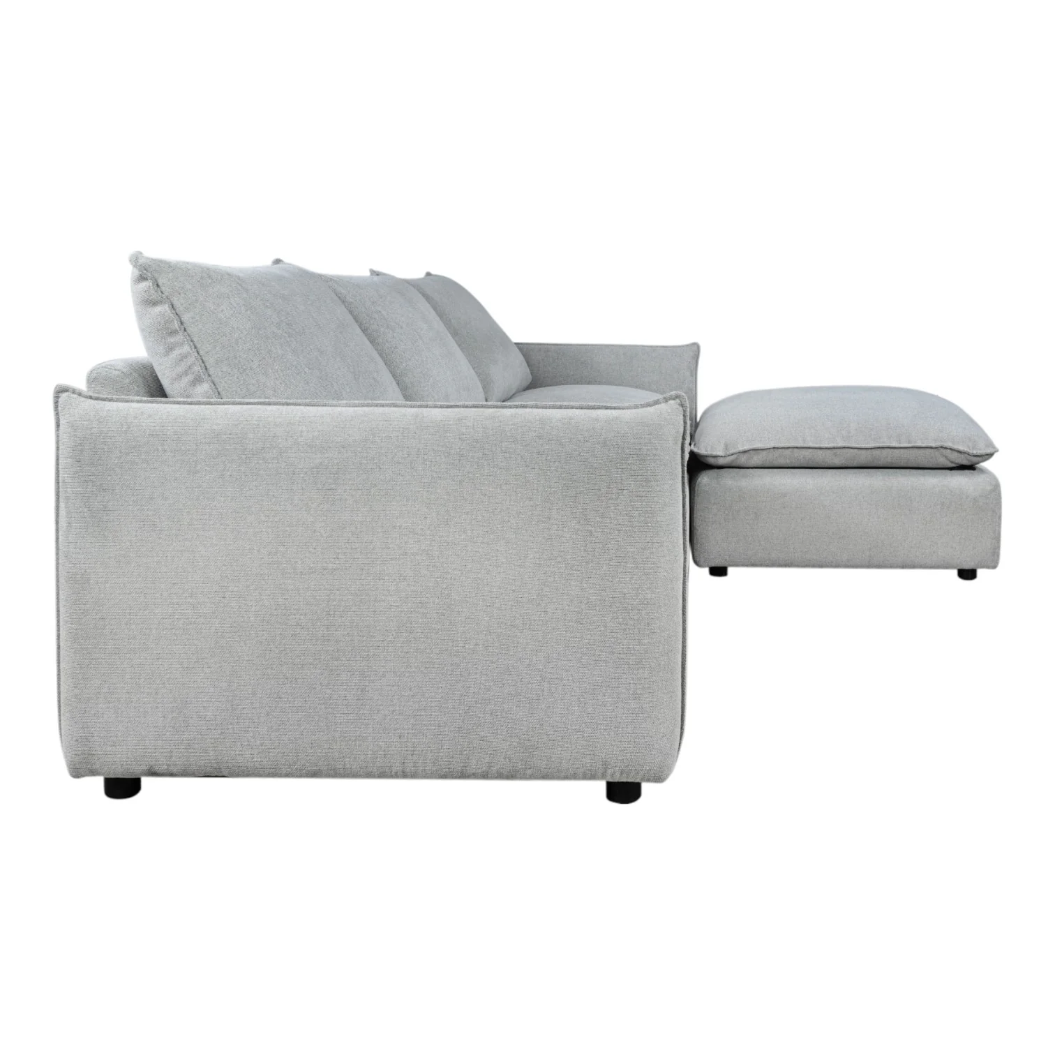 Cushy Modular Sofa Light Grey - Image 6