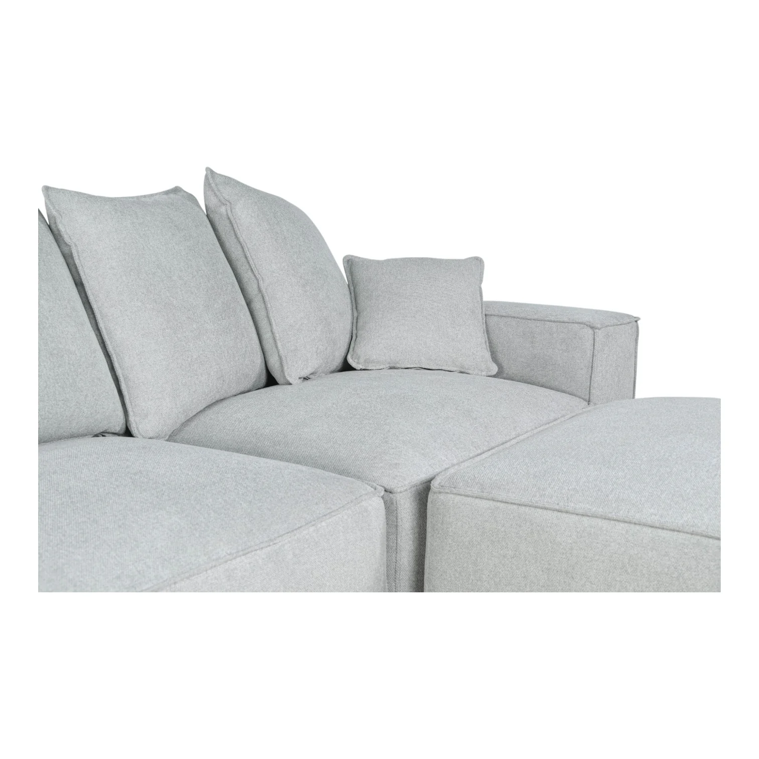 DreamPuff Modular Sofa Light Grey - Image 5