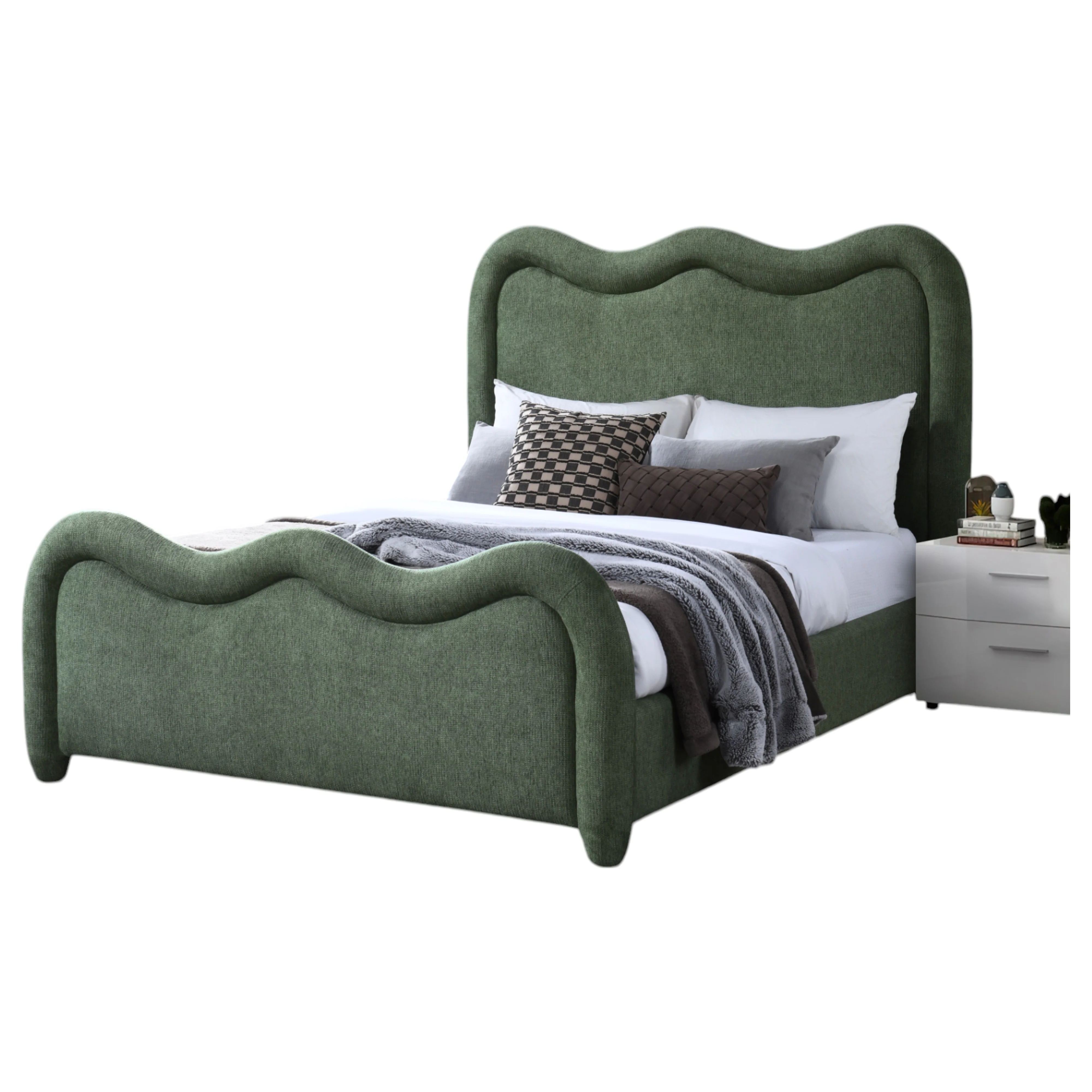 Eden Queen Bed Forrest Green - Image 4