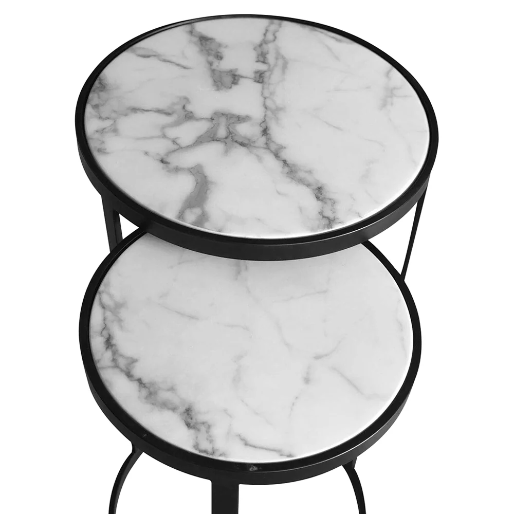 Glory Side Table Set White - Image 3
