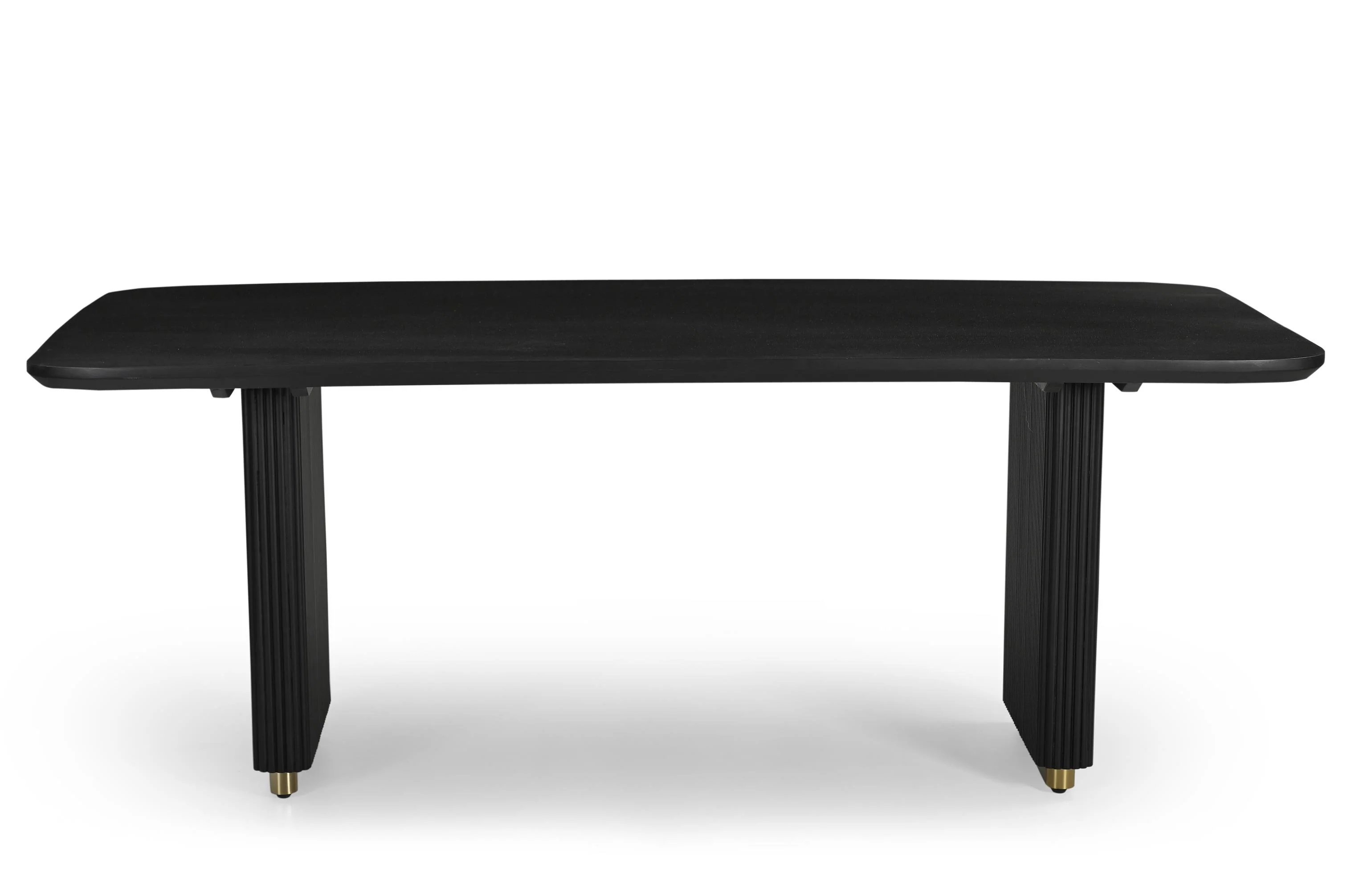 Hamptons Fluted Wooden Rectangle Dining Table - 2m - Image 3