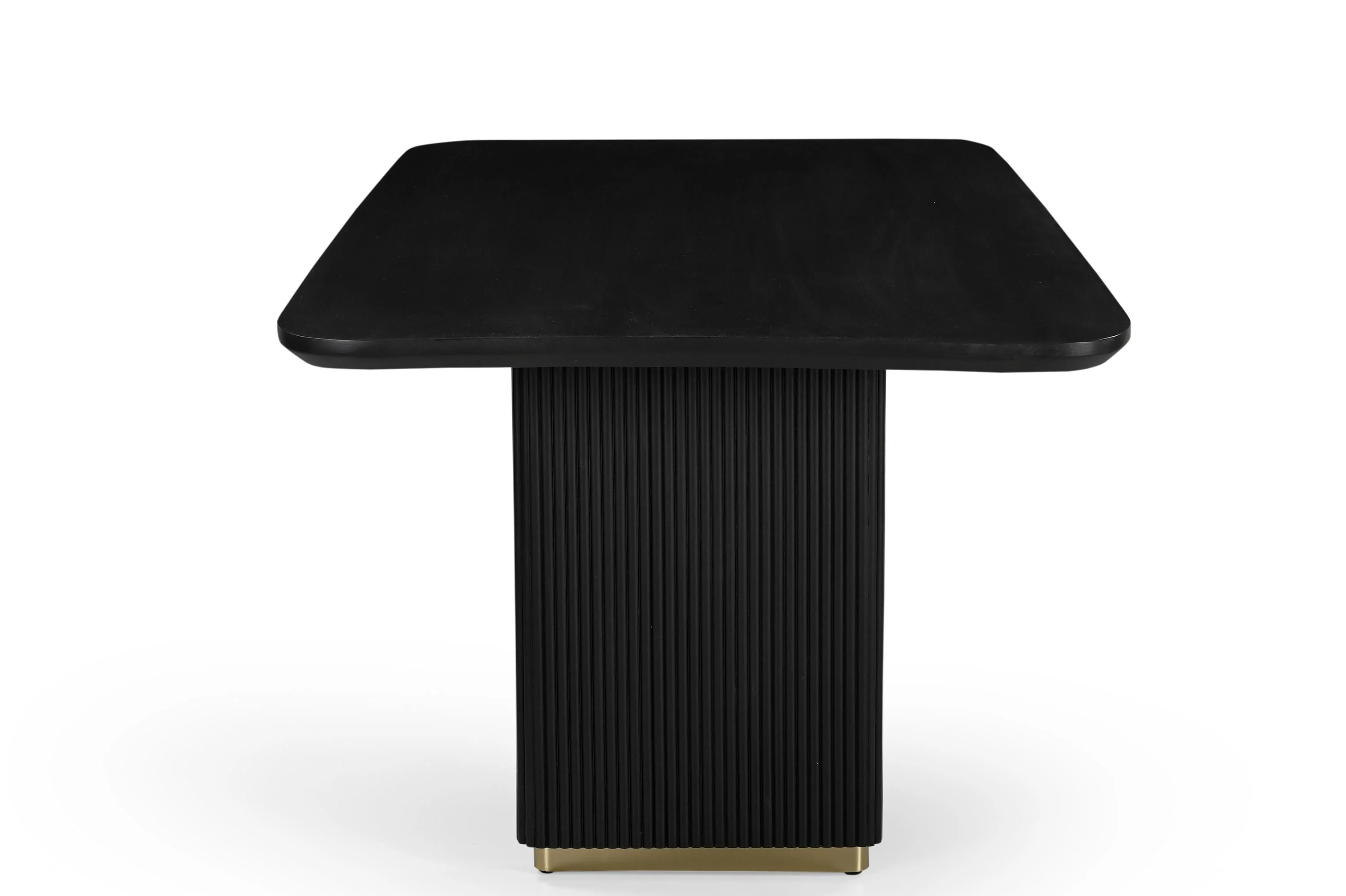 Hamptons Fluted Wooden Rectangle Dining Table - 2m - Image 5