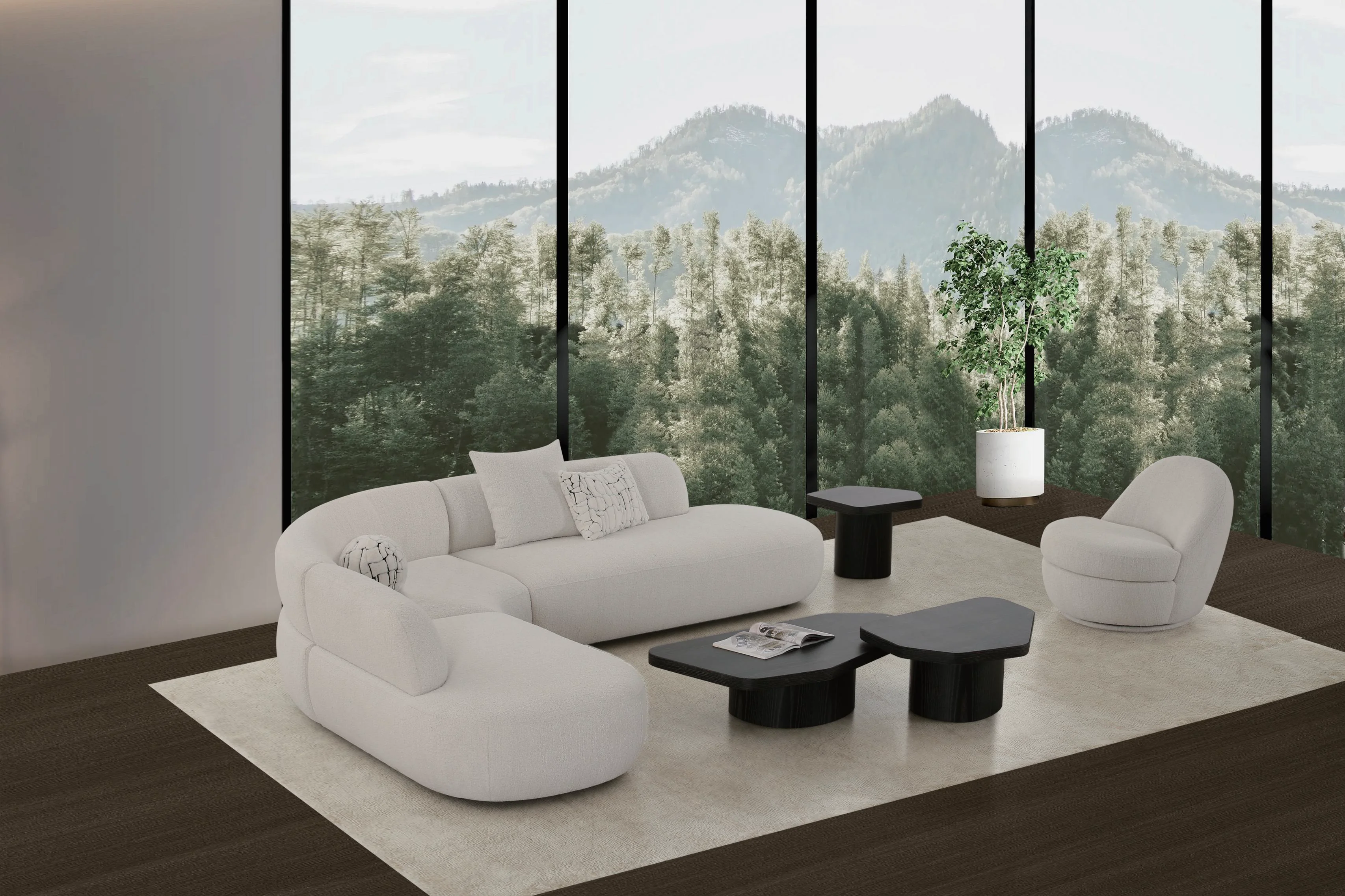 Lusso Curved Sofa - Image 6