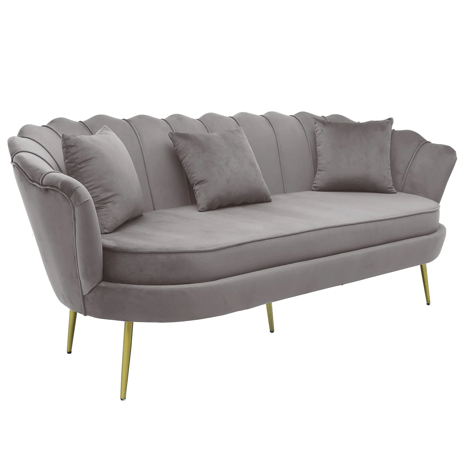 Murcia 2 Seater Grey Velvet