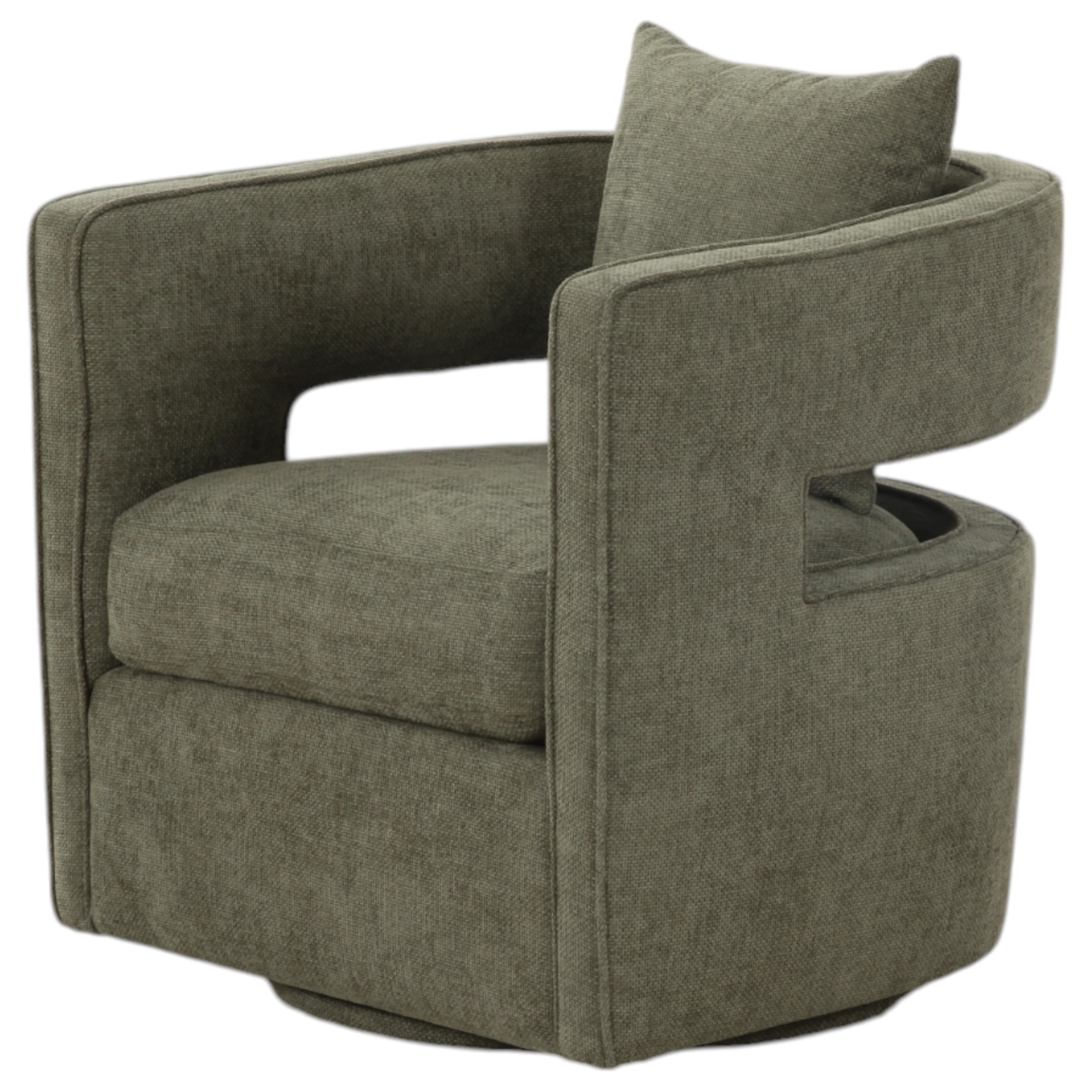 Rhonda Swivel Chair Moss Green - Image 4