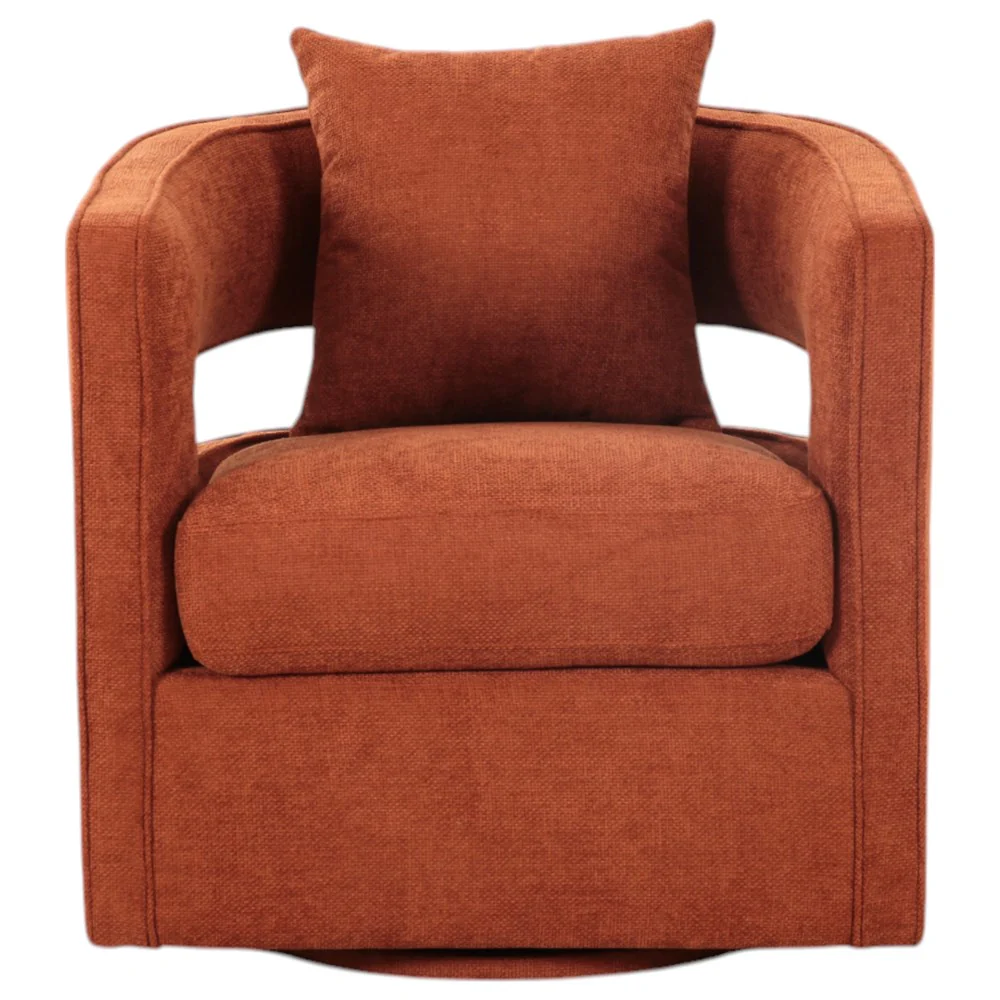 Rhonda Swivel Chair Rust - Image 4