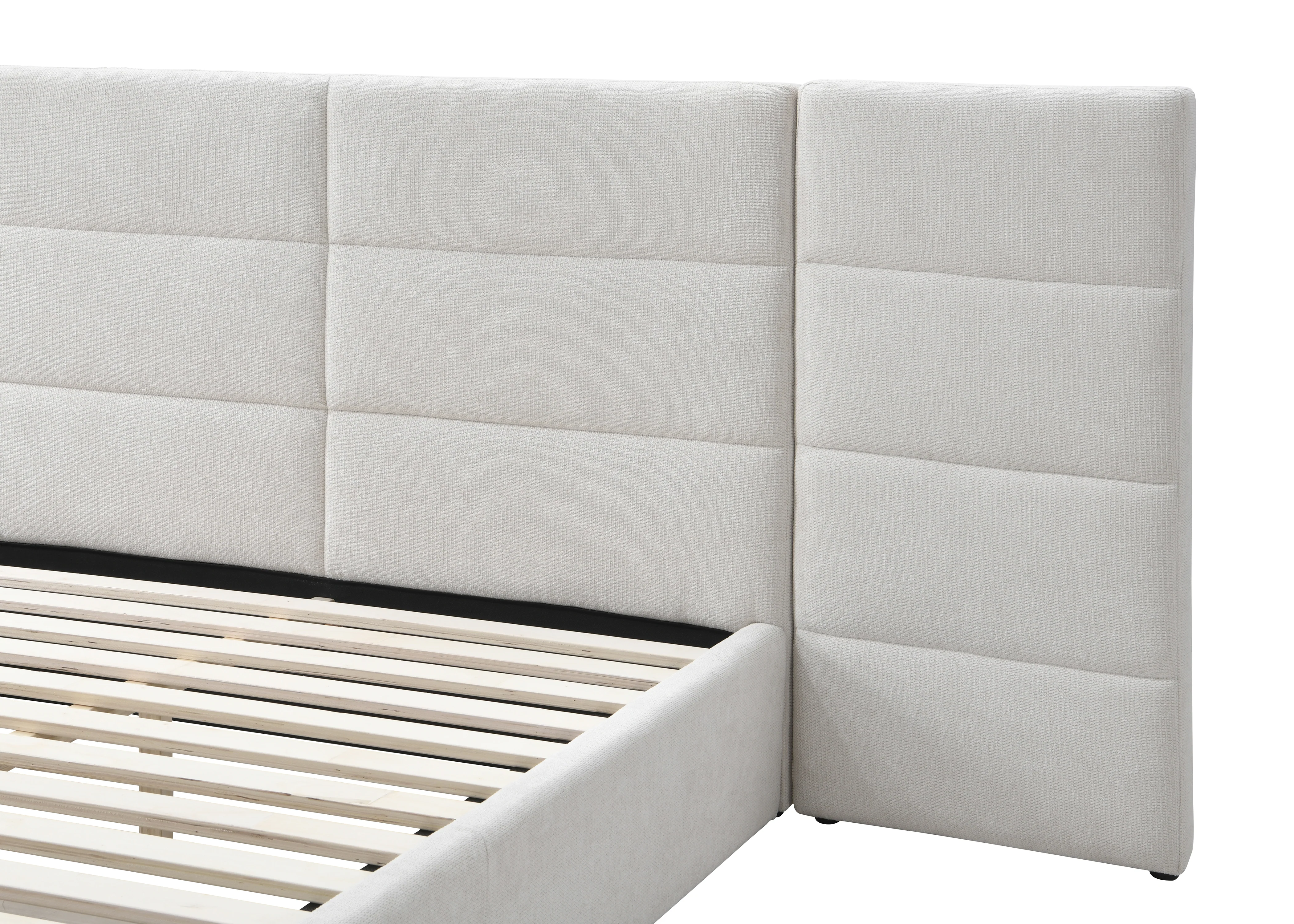 Riverina King Bed Beige - Image 3