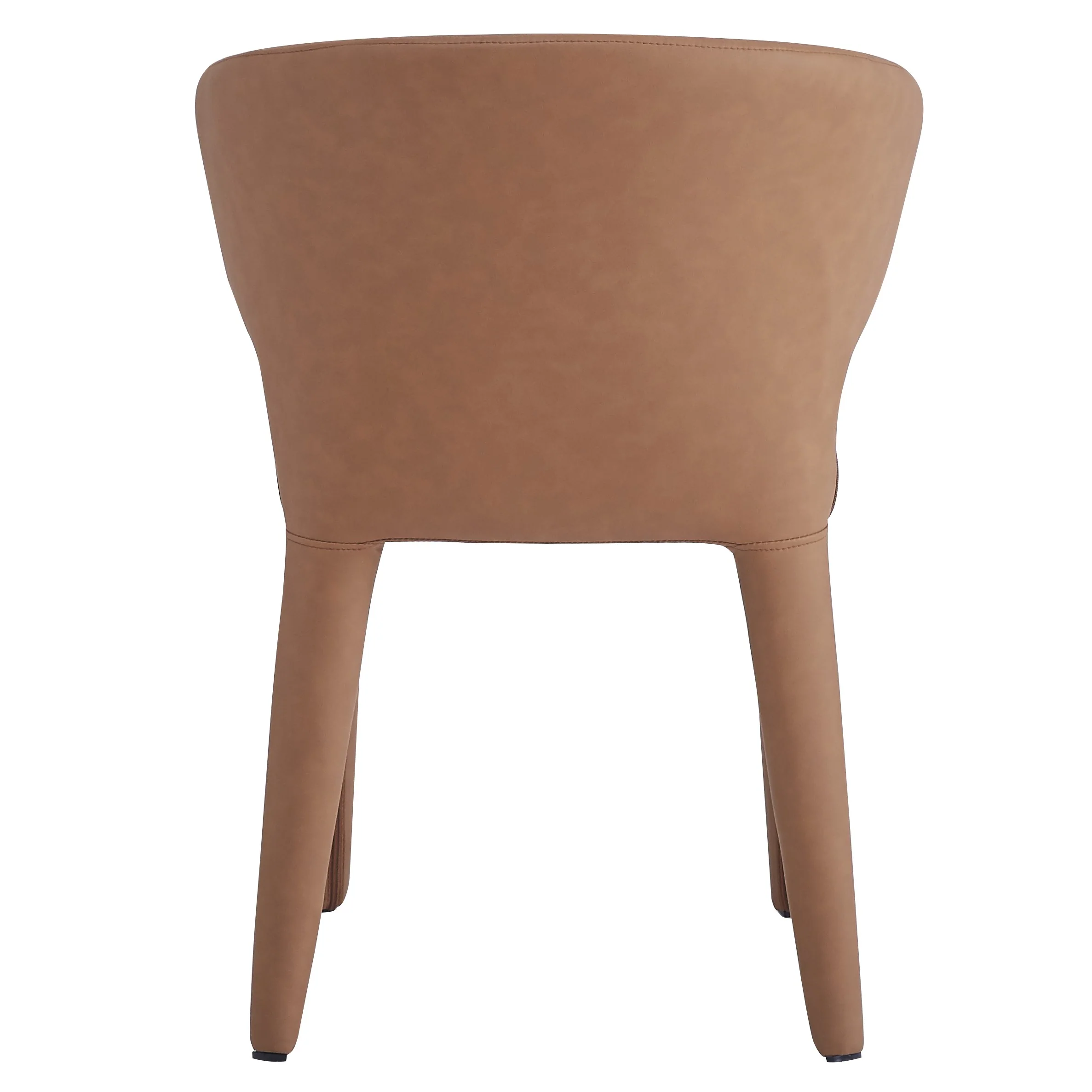 Romano Dining Chair Tan Leather Look - Image 5