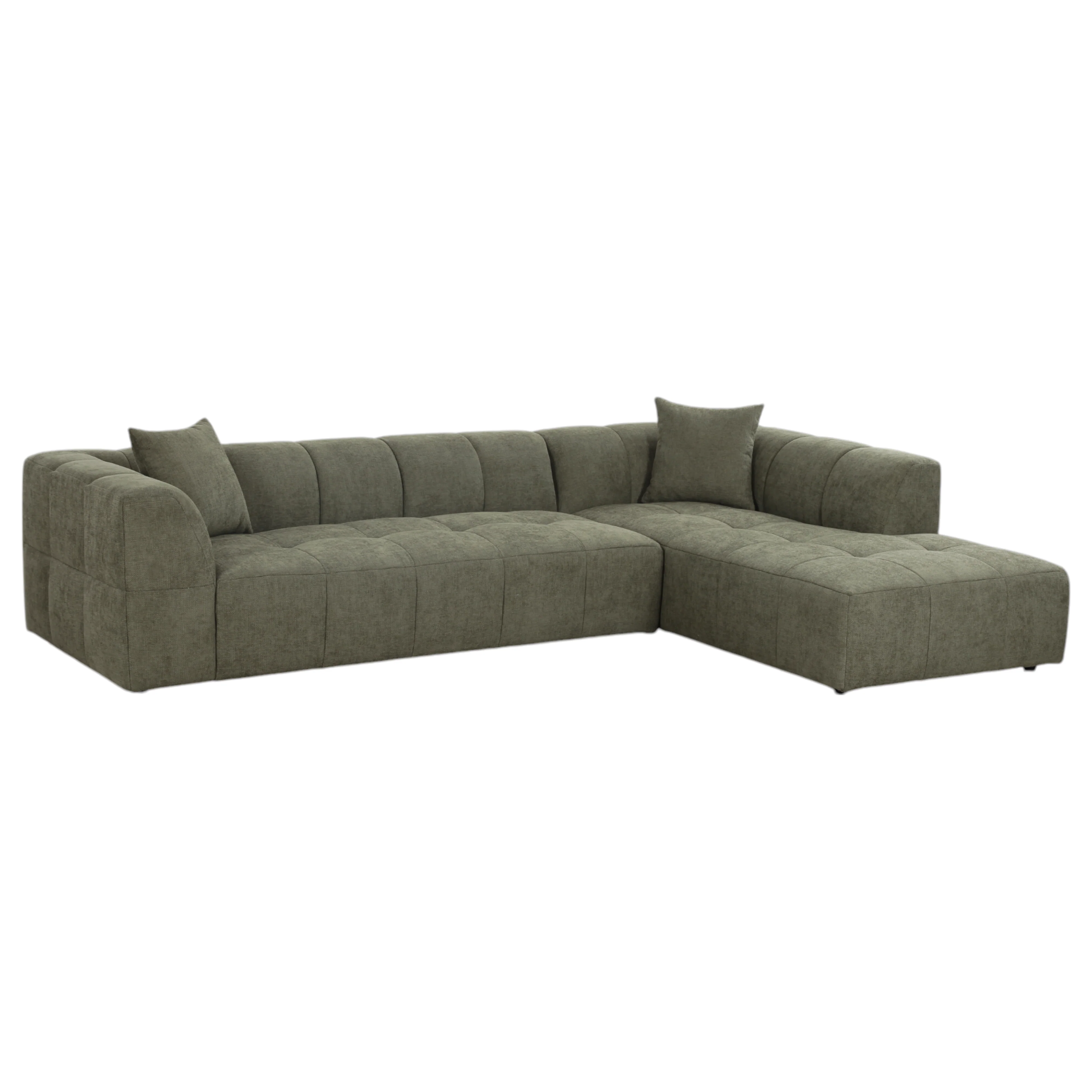 Sorenti Corner Sofa Moss Green - Image 4