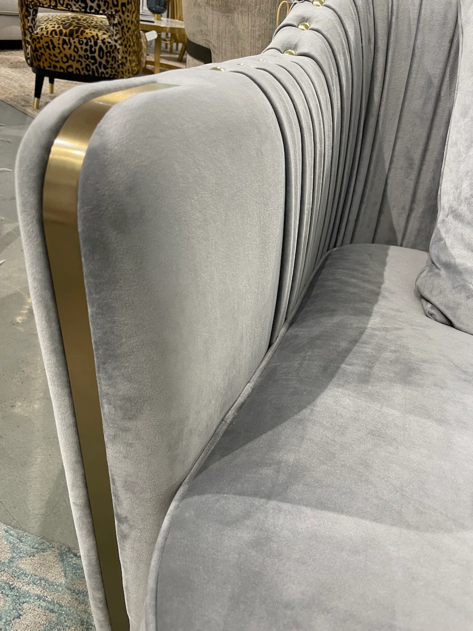Stallone 3 Seater Sofa Grey - Image 3