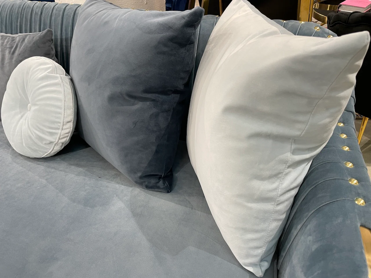 Stallone 3 Seater Sofa Sky Blue - Image 3