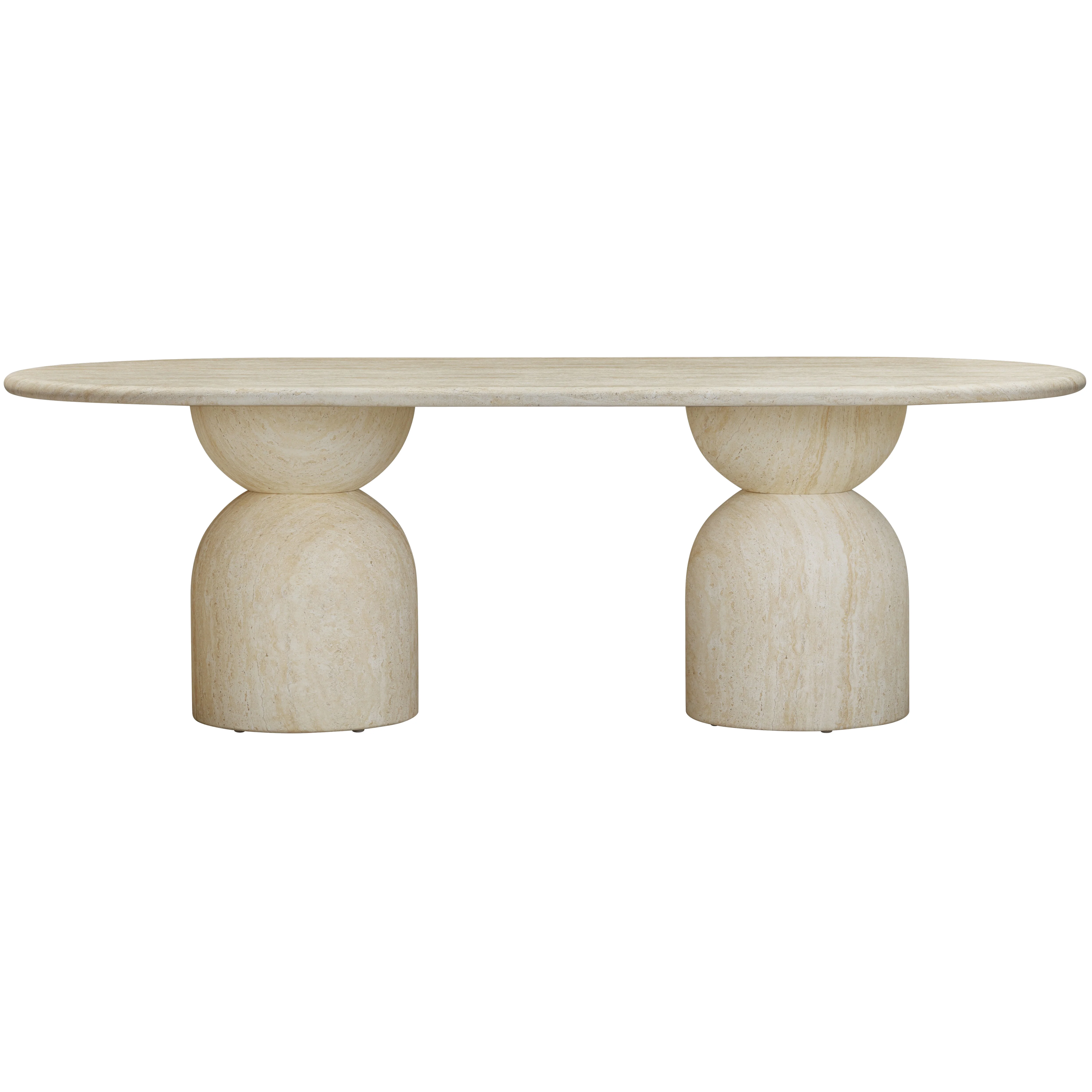 Synthia Oval Dining Table - 2.4m - Image 3