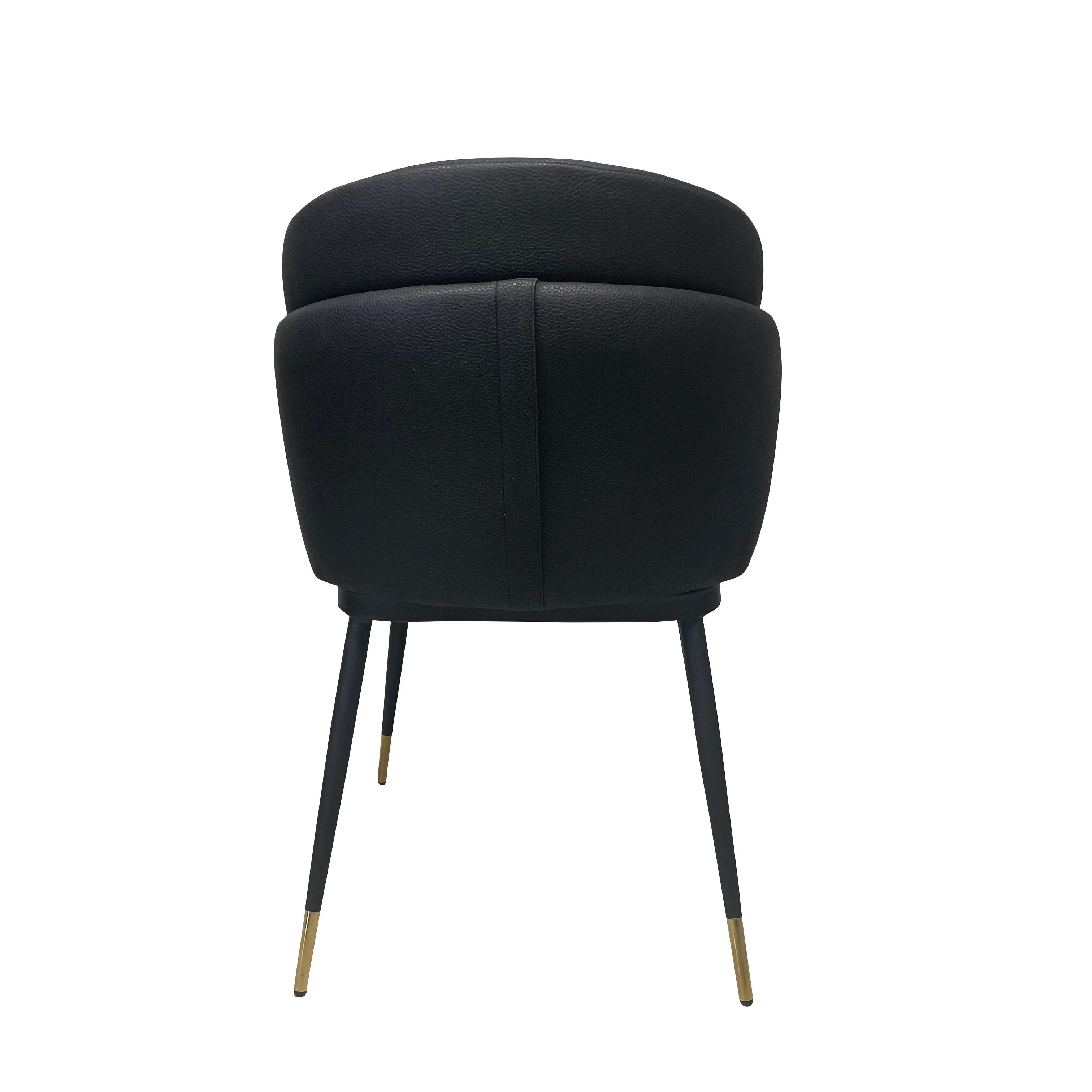 Talulah Dining Chair Black Leather Look - Image 4