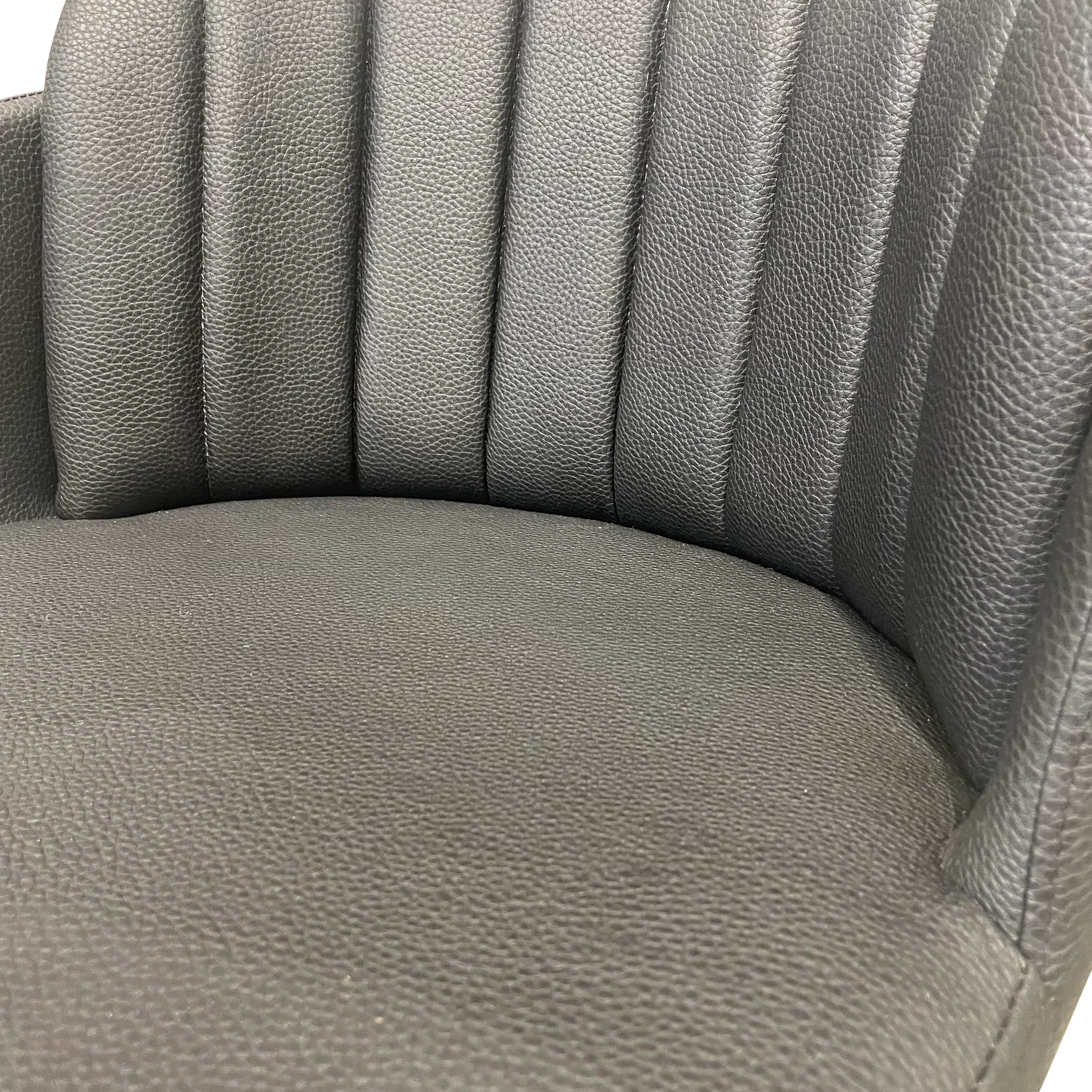 Talulah Dining Chair Black Leather Look - Image 6