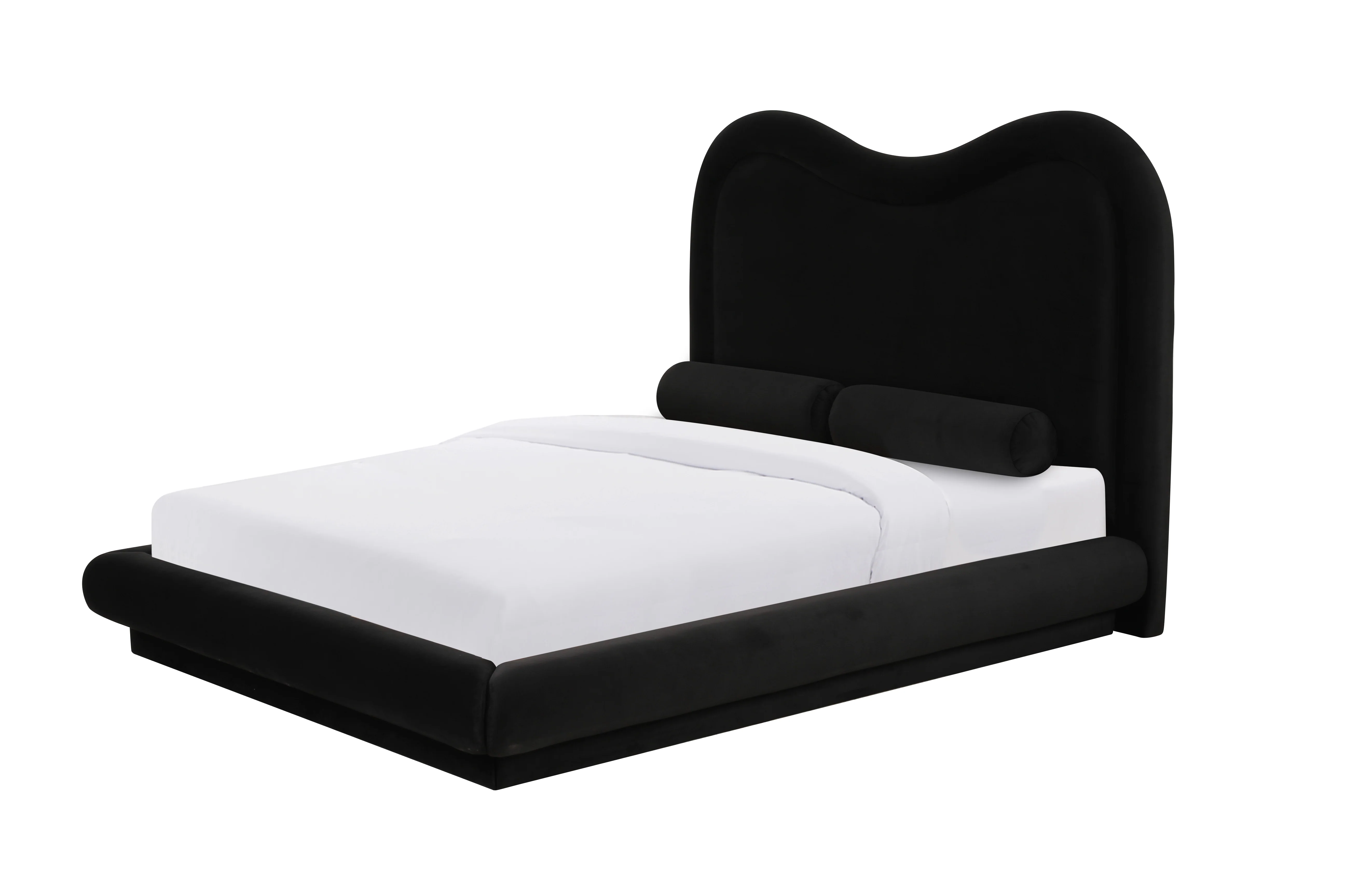 Tranquil Queen Bed Black Velvet - Image 3