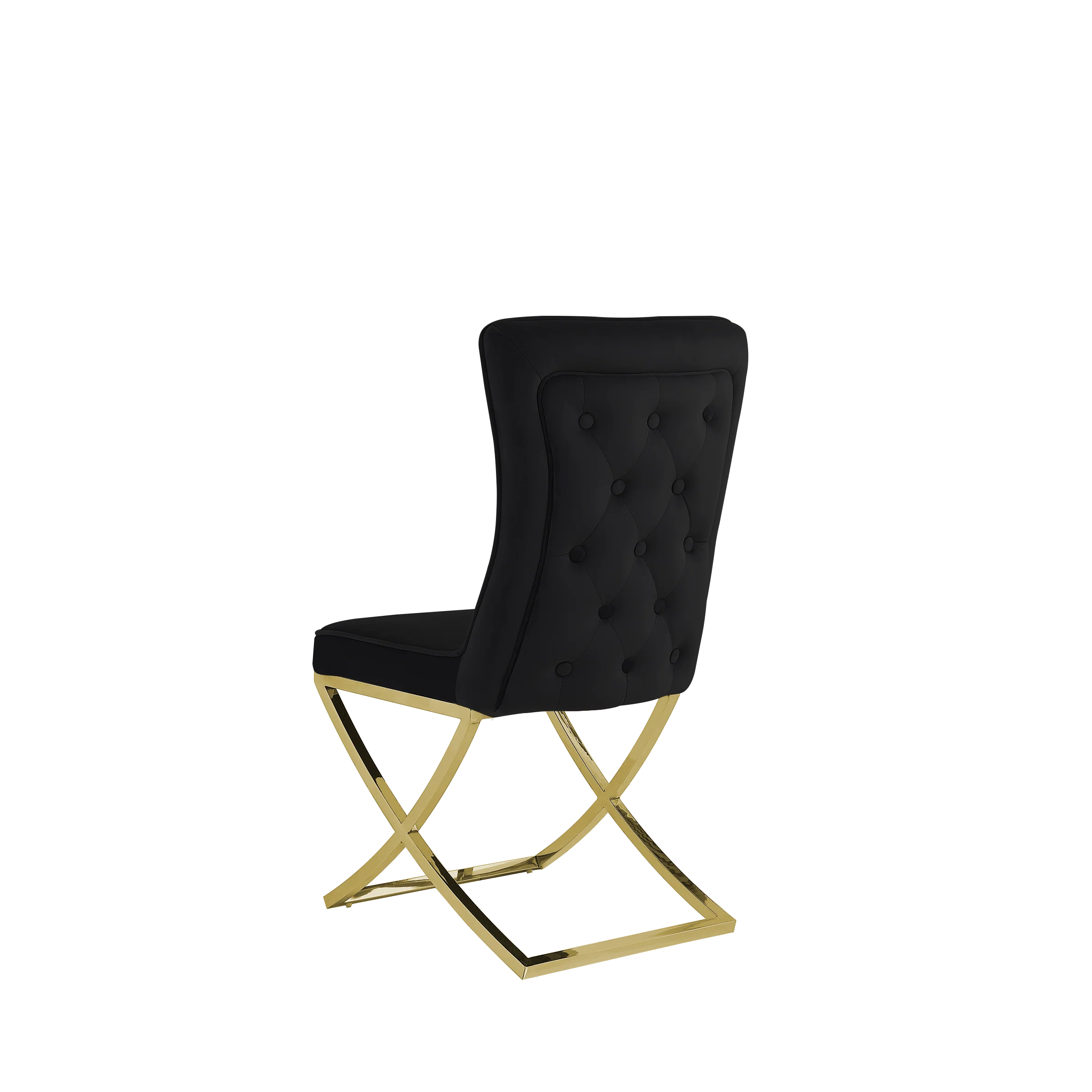 Versailles Chair Black Gold Legs - Image 4