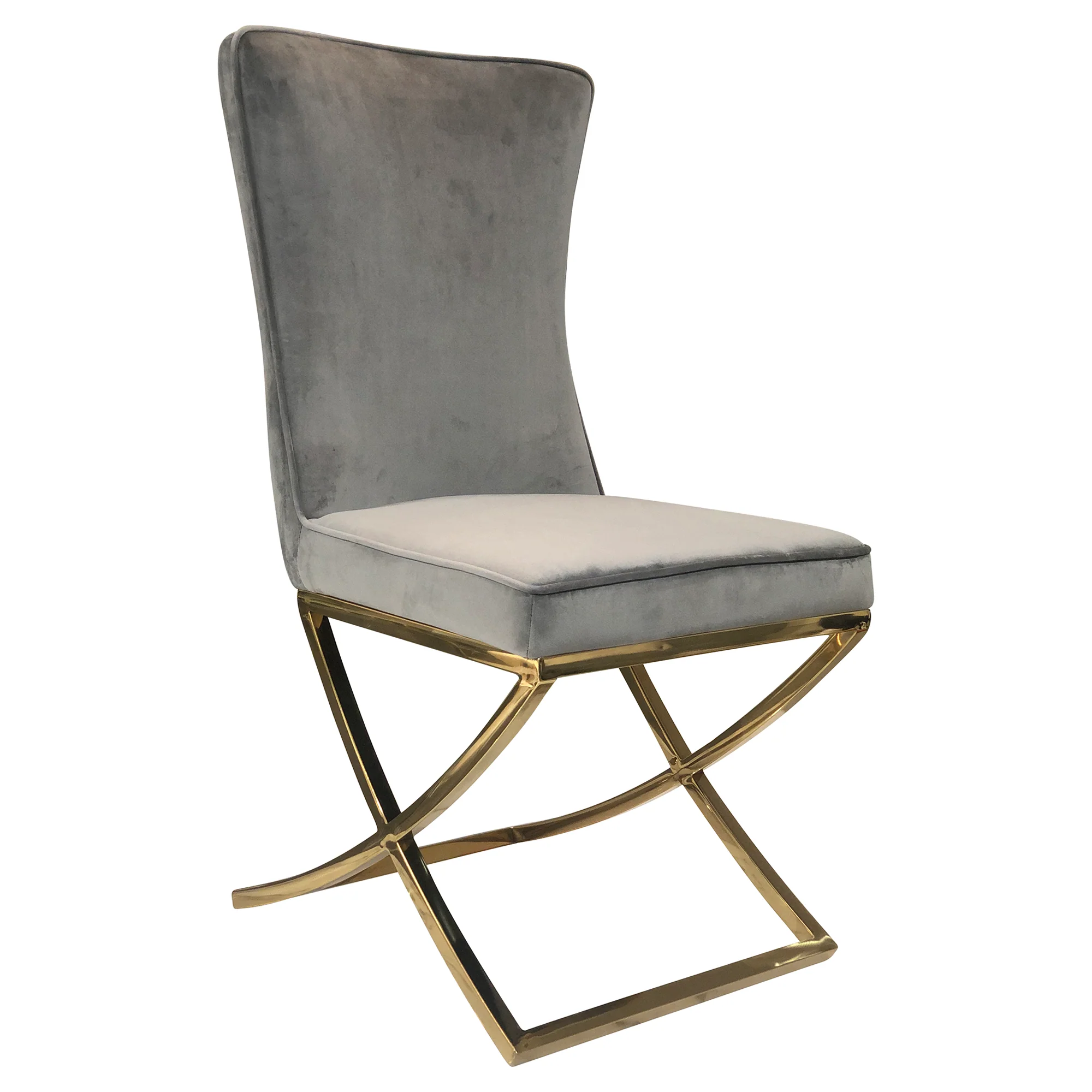 Versailles Chair Grey Gold Legs - Image 6