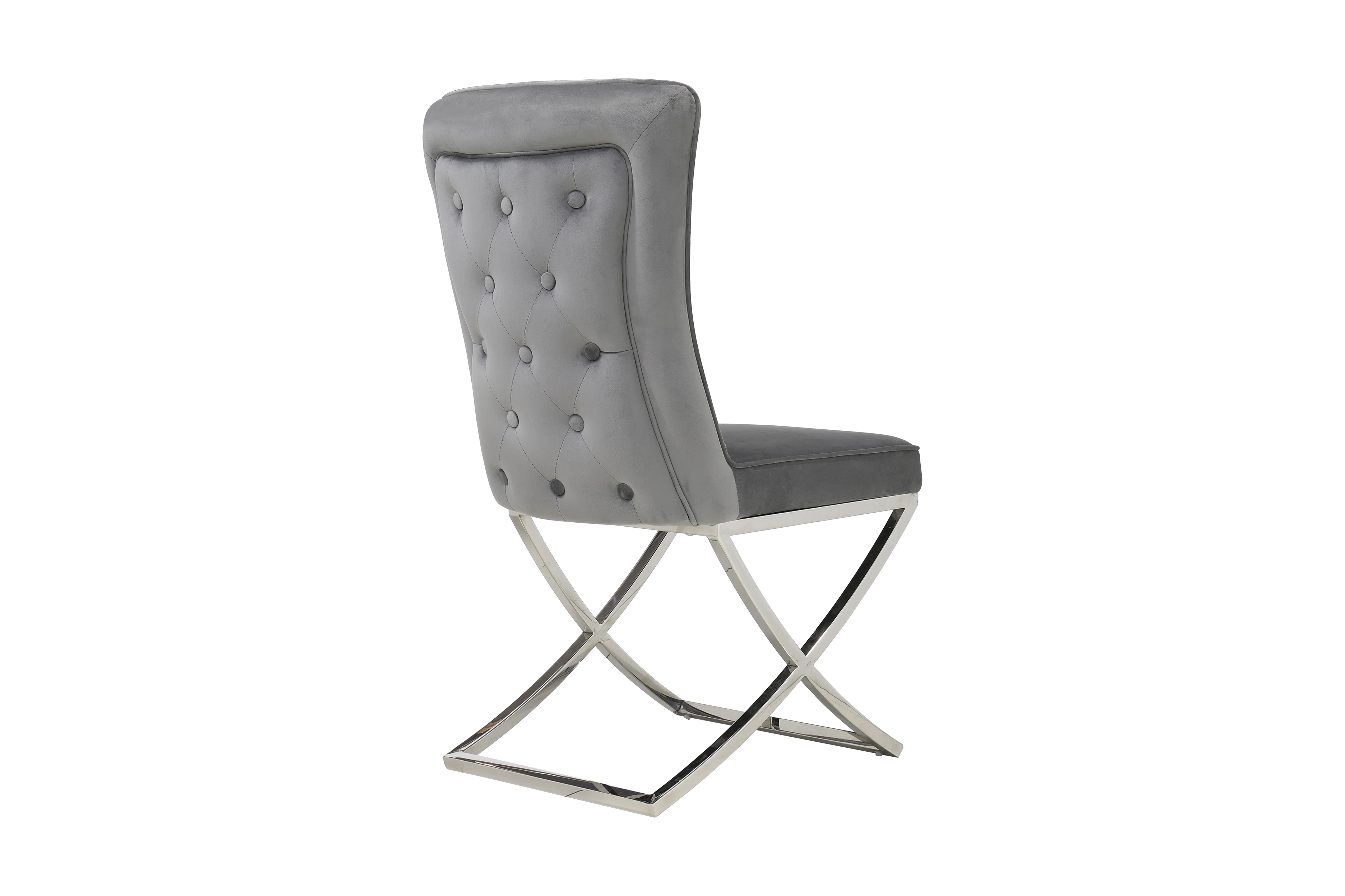 Versailles Chair Grey Silver Legs - Image 8
