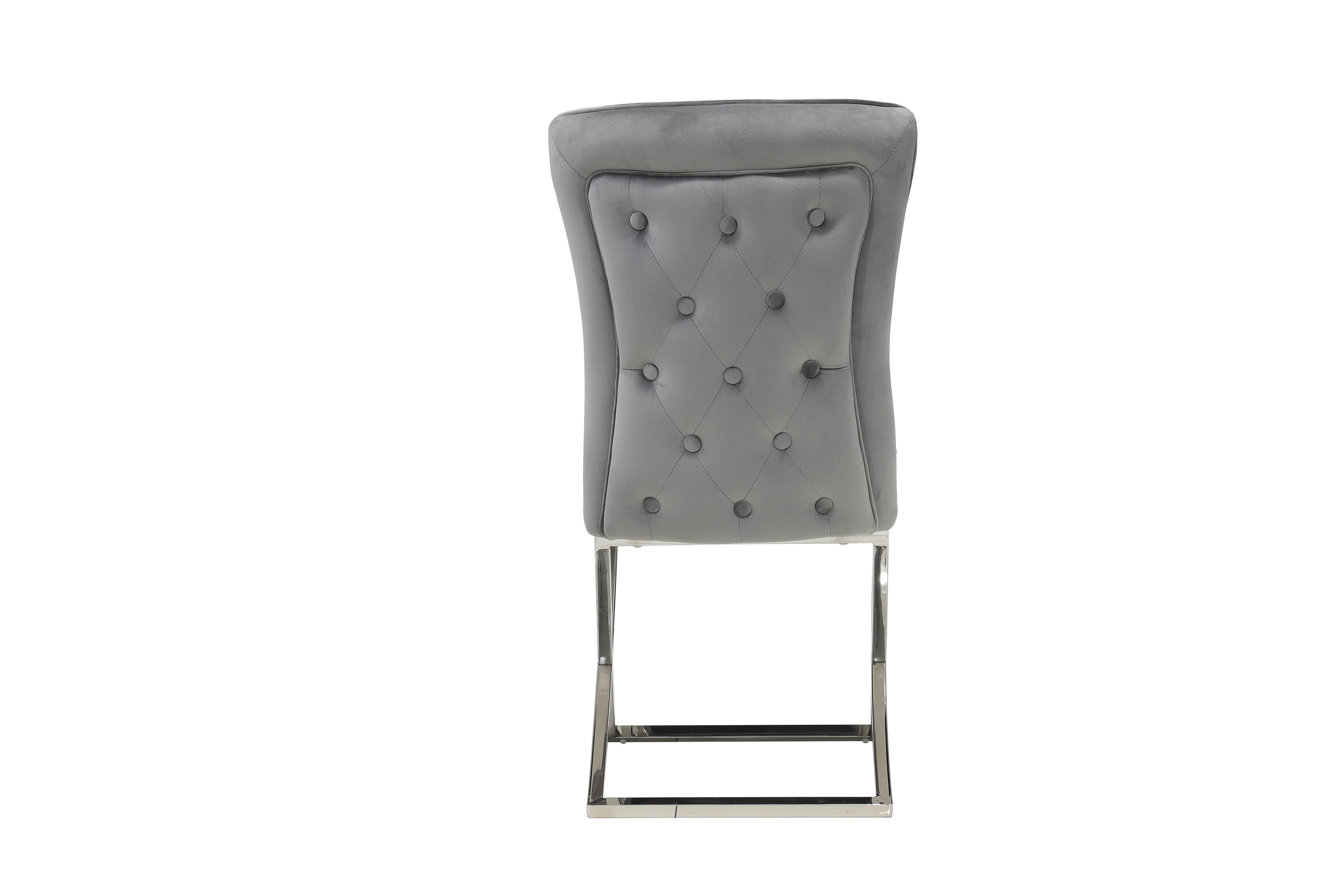 Versailles Chair Grey Silver Legs - Image 9