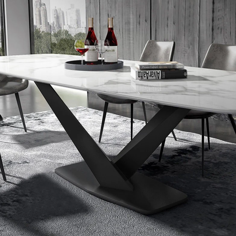 Voltaire Dining Table Black Base - Image 4